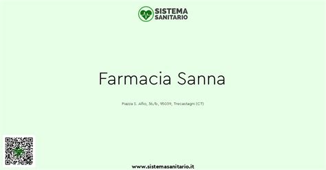 sanna trecastagni|Farmacia Sanna Del Dott. Sanna Francesco & Figli S.N.C.